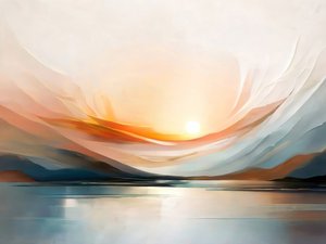 Rustige abstracte zonsopgang