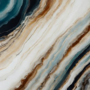 Teal Gold Vloeibaar Marmer
