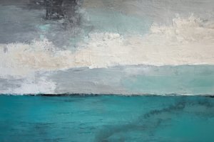 Teal Ocean Horizon door Alpenglow Workshop