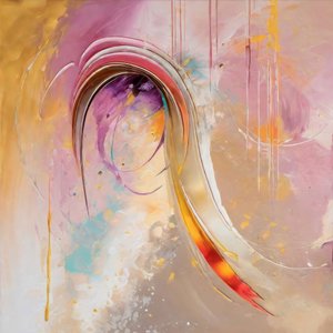 Levendige abstracte stroming