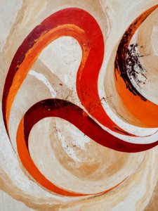 Levendige abstracte krullen