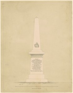 Ontwerp voor een Monument ter Nagedachtenis aan George B. Doane door Alpheus Cary