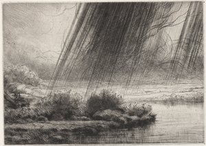 Een Storm door Alphonse Legros
