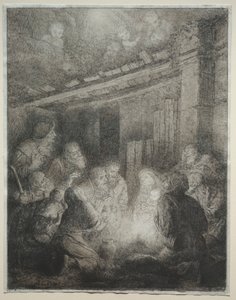 Aanbidding van de herders door Alphonse Legros