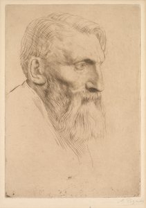 Auguste Rodin door Alphonse Legros