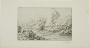 Oevers van de Marne door Alphonse Legros