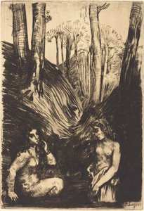 Badhers door Alphonse Legros