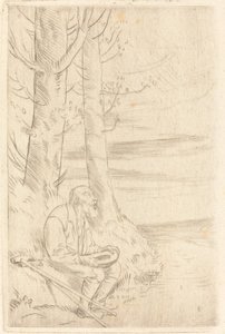 Blinde Bedelaar door Alphonse Legros