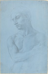 Borstbeeld van Naakte Man door Alphonse Legros