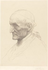 Kardinaal Manning, 2e plaat door Alphonse Legros