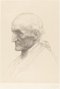 Kardinaal Manning, 2e plaat door Alphonse Legros