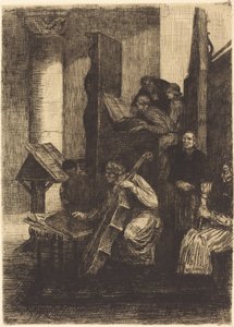 Koor in een Spaanse Kerk (Le choeur d