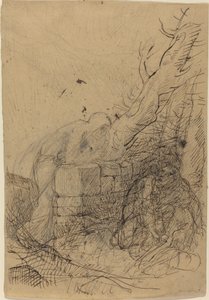 De dood en de houthakker door Alphonse Legros