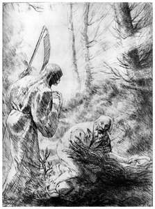 Dood van een Houthakker, c1860-1910 1924