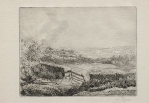 Ingang naar het veld door Alphonse Legros