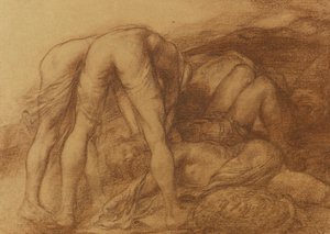 Figuren die dode soldaten verwijderen door Alphonse Legros