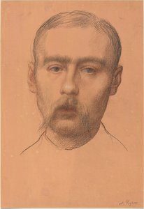 Hoofd van een man Mogelijk portret van professor E.D. Adams
