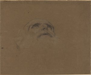 Hoofd van een Oude Man door Alphonse Legros