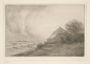 La Masure sur la Colline door Alphonse Legros