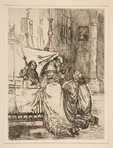 De communie in de kerk door Alphonse Legros