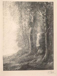 Landschap door Alphonse Legros