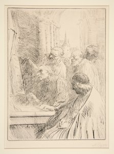 De monniken in L door Alphonse Legros