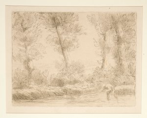 Les bords de la Liane door Alphonse Legros