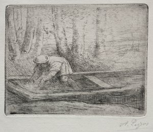 Man in een punter