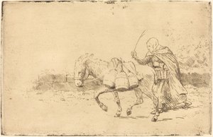 Melkmeisje van Boulogne, 1e plaat door Alphonse Legros