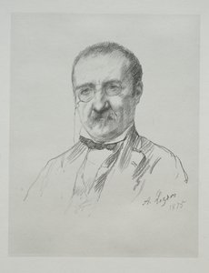 Mr. Champfleury, 1875 door Alphonse Legros