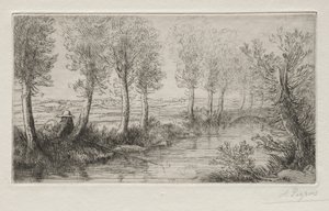 Bij de molen door Alphonse Legros