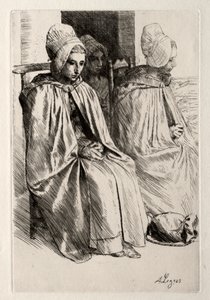 Boerin in de buurt van Boulogne door Alphonse Legros