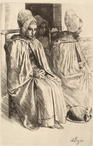 Boerinnen uit de omgeving van Boulogne door Alphonse Legros