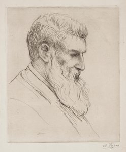 Portret van Craibe Angus door Alphonse Legros