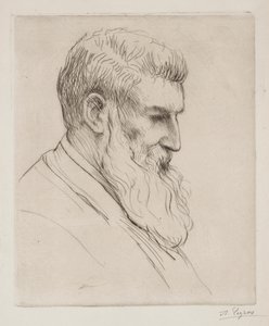 Portret van Craibe Angus door Alphonse Legros