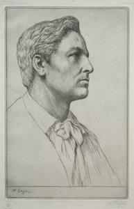 Portret van Sir Charles Holroyd door Alphonse Legros