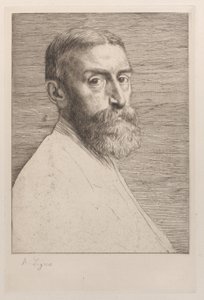 Portret van Sir Edward John Poynter, 1877 door Alphonse Legros