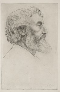 Portret van Sir Frederick Leighton (Eerste Plaat) door Alphonse Legros