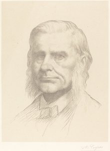 Professor Huxley, 2e plaat door Alphonse Legros