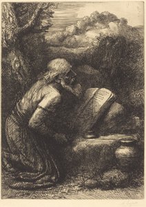 Sint Hiëronymus, 2e plaat door Alphonse Legros