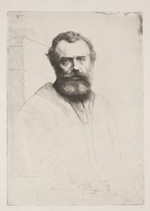 Zelfportret (Derde Plaat) door Alphonse Legros
