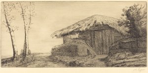 Herderhut op een heuvel