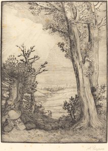 Siësta op het platteland door Alphonse Legros