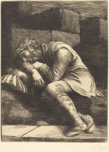 Slapende bedelaar