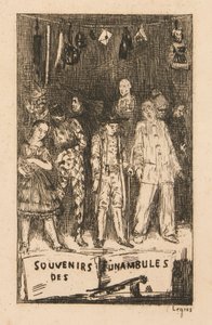 Souvenirs des Funambules (Herinneringen aan de Koorddansers) door Alphonse Legros
