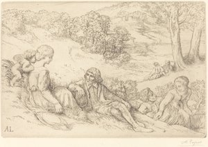 Lente (Le printemps) door Alphonse Legros