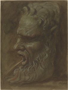 Studie van een masker door Alphonse Legros
