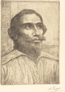 Studie van een Spanjaard door Alphonse Legros