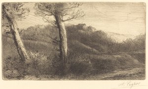 Zonsondergang (Coucher du soleil) door Alphonse Legros