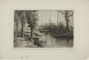 Het Kanaal: Ochtend door Alphonse Legros
